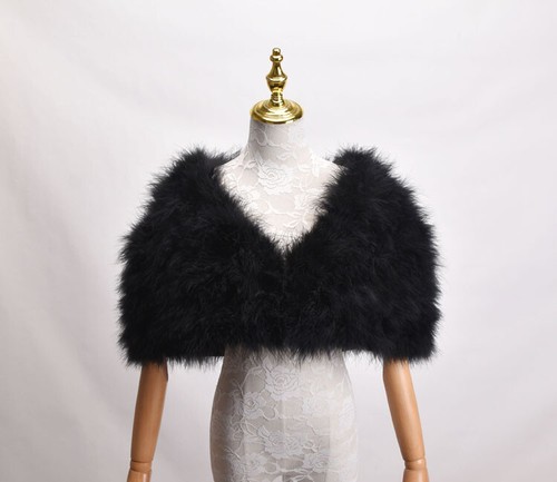 Real ostrich feather fur - real,