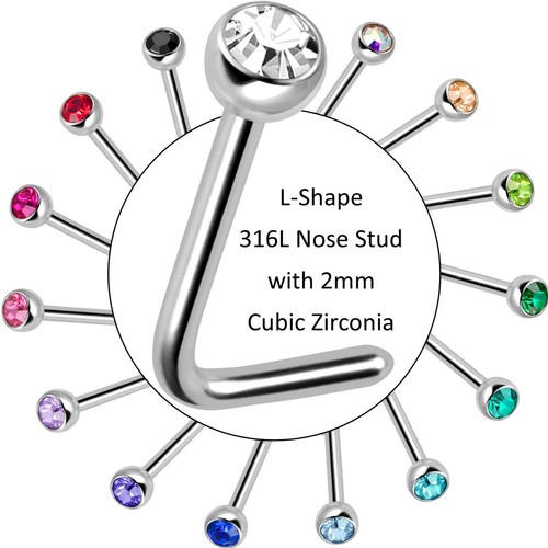 Shape nose stud 2mm press - stud, |