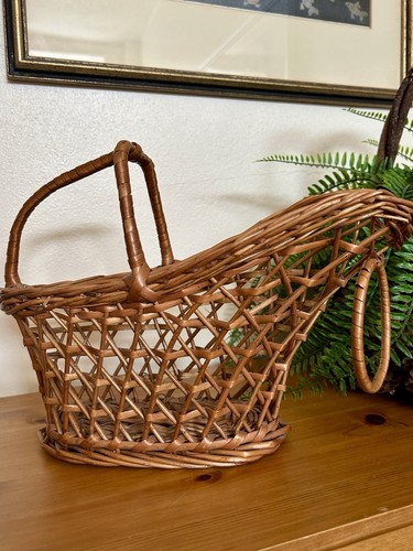 Vintage wicker basket wine - vintage,