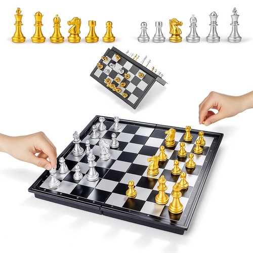 Magnetic travel chess set - magnetic,