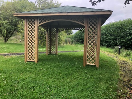 Wooden gazebo with - 3m,