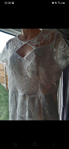 White lace floral - white,