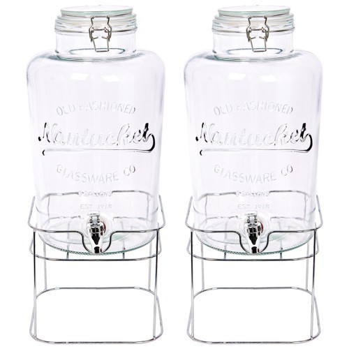 Glass drinks dispensers with - glass,