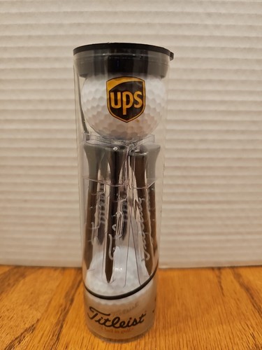 Ups golf ball - ball, tube