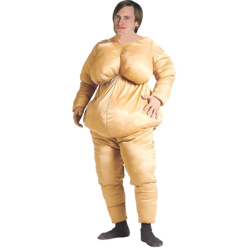 Adult fat suit fancy dress - adult,