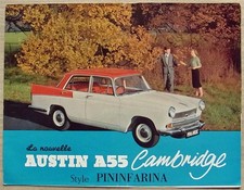 AUSTIN A55 CAMBRIDGE Car Sales Brochure 1961 FRENCH TEXT #1752/60/RH/11