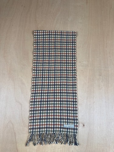Aquascutum check wool scarf