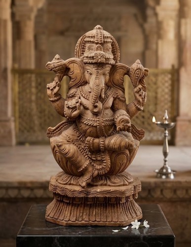 Vintage hand carved wooden - carved,