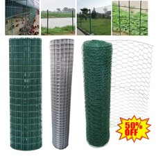 Metal Roll Wire Mesh Chicken Run Fencing Crop Protection Net Garden Border Fence