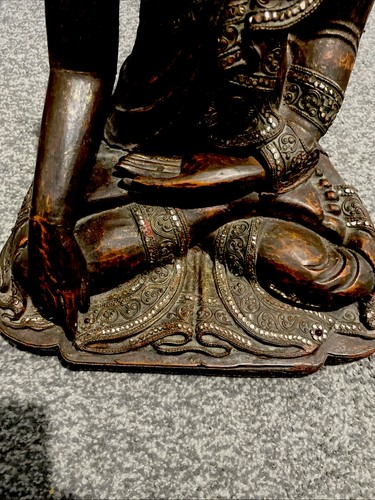 Large antique buddha wooden - buddha, ,wooden