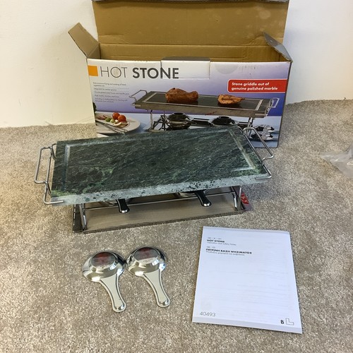 Hot stone tabletop - stone,