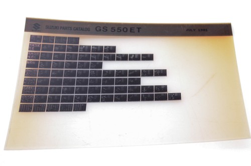 Oem suzuki 550 1981 july - oem,