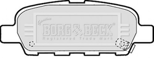 Rear brake pads - brake, nissan