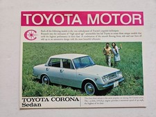TOYOTA CORONA SALES BROCHURE 1965-1967