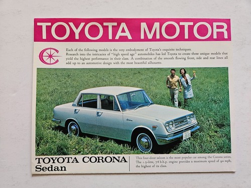 Toyota corona sales brochure - toyota,