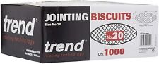 Routing Biscuit for Biscuit Jointer Size 20 box of 1000 Pack BSC/20/1000 Trend