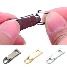 1PC Detachable Zipper Slider Zip Pull Replacement Puller DIY Metal Zip Head