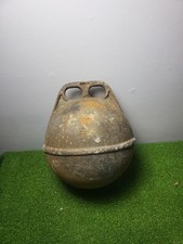 Vintage old metal fishing float buoy 8 in / 20 cm aluminium - FREE POSTAGE