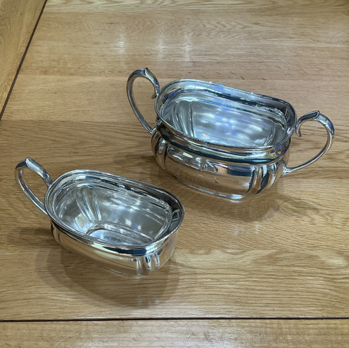 S silver plate sugar - silver,