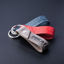 Ducati Motorcycle Keyring Crazy Horse or Full Grain High Quality Keychain