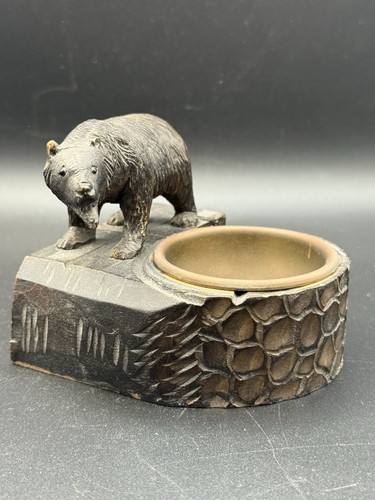 Antique black forest bear - bear, hand