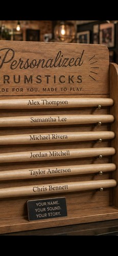 Personalised drumsticks - ,