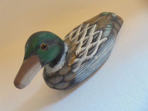 Vintage hand painted wooden - hand,