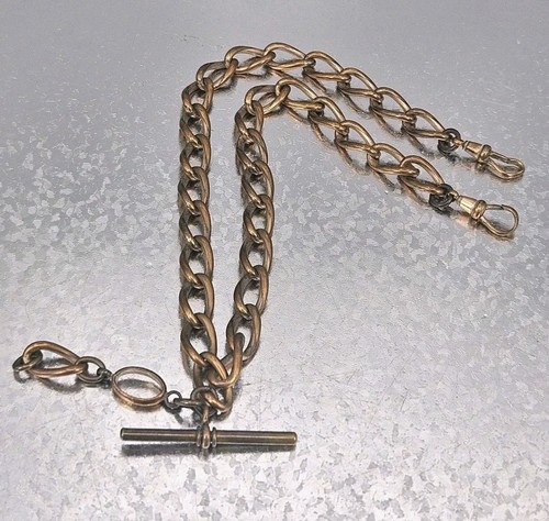 Antique curb links brass - antique,