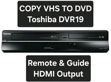 Toshiba DVR19 VHS DVD Recorder