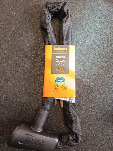 Halfords 80cm chain - halfords, lock