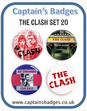 Set of 4 Clash Badges 25mm -