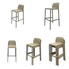 Beige Stool, Beige Stacking
