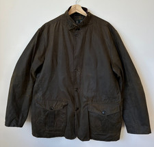 Barbour LUTZ Wax Jacket Olive Green Size XXL
