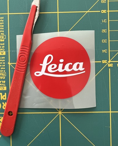 Leica logo text sticker - text, die