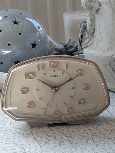 Metamec vintage mantel clock - metamec,