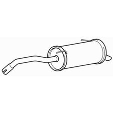 Rear Exhaust Silencer Back Box