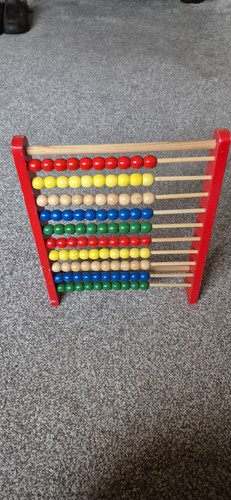 Colourful wooden abacus - wooden,