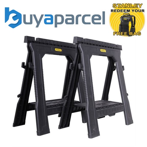 Stanley folding sawhorse twin - stanley,