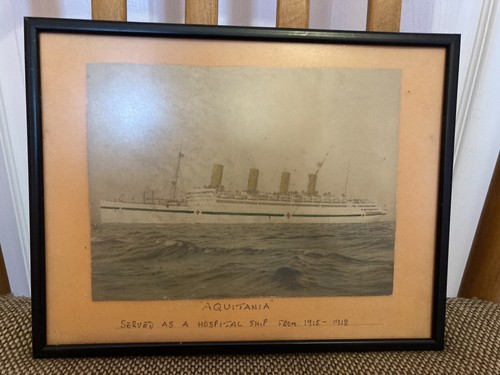 Vintage print aquitania - print,