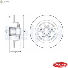 2x BRAKE DISC BG9136RS FOR