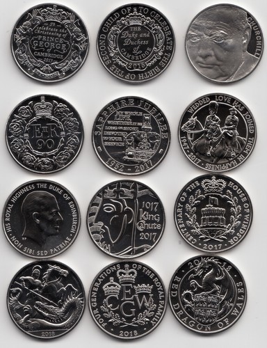 Five pound coin brilliant - five,