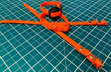 1 FERRETING COLLAR BRIGHT ORANGE FITS DEBEN MARK 3 BioThane® RABBITING HUNTING