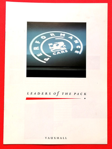 1989 vauxhall sales brochure - vauxhall,