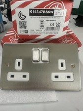 Flat Plate, Brushed Chrome, MK