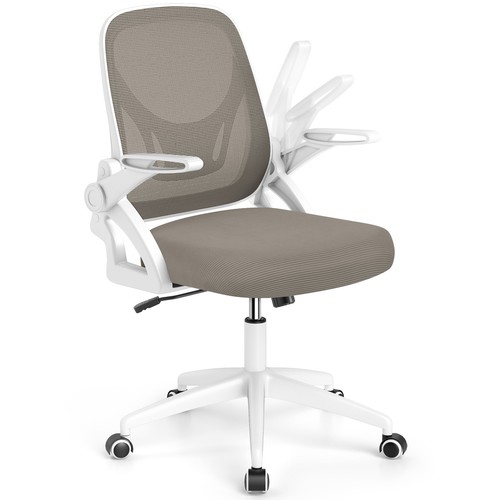 Grey office chair swivel mesh - office,