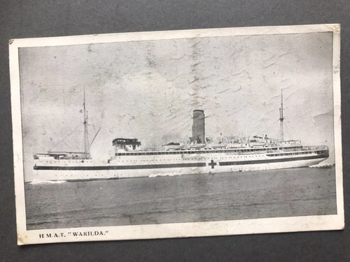 Antique ww1 postcard - ww1, hmat