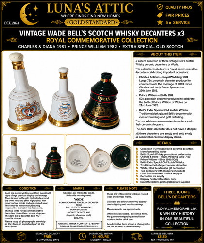 Vintage wade bell whisky - wade, bell's