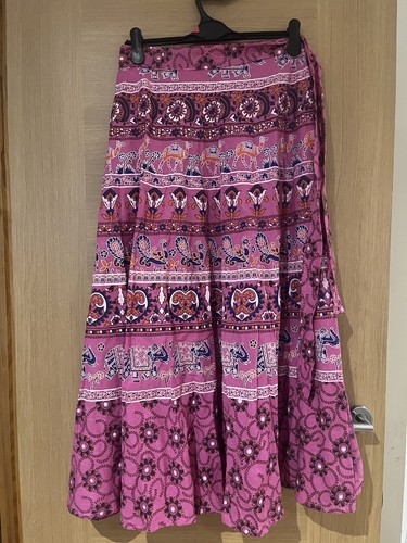 Long cotton skirt - cotton,