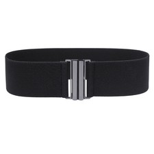 Women Ladies Fashion Belt Women Wide Black Cinch Waist Belt Elastic Stretch Gift