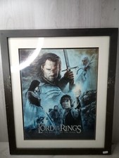 LORD OF THE RINGS CUSTOM FRAMED WALL PICTURE 20 x  24" LARGE CUSTOM FRAMED ART